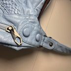 Light Blue Women's Shoulder Bag with Braided Detailing - Come Sell Nearly Anything