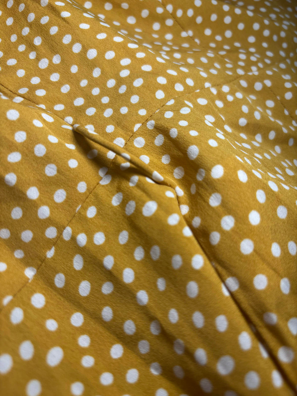 Vero Moda Medium Mustard Polka Dot Wrap Dress BNWT - Come Sell Nearly Anything