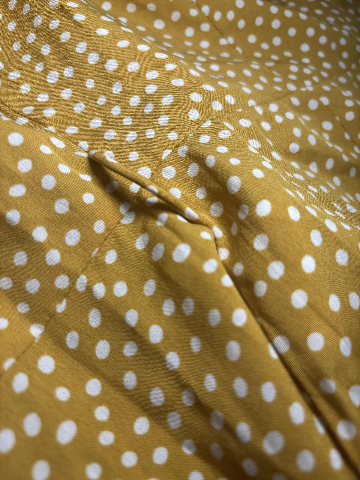 Vero Moda Medium Mustard Polka Dot Wrap Dress BNWT - Come Sell Nearly Anything