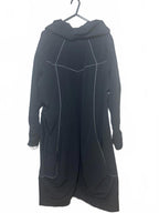 Black Long Hooded Women's Outerwear Coat Size 14 - Come Sell Nearly Anything