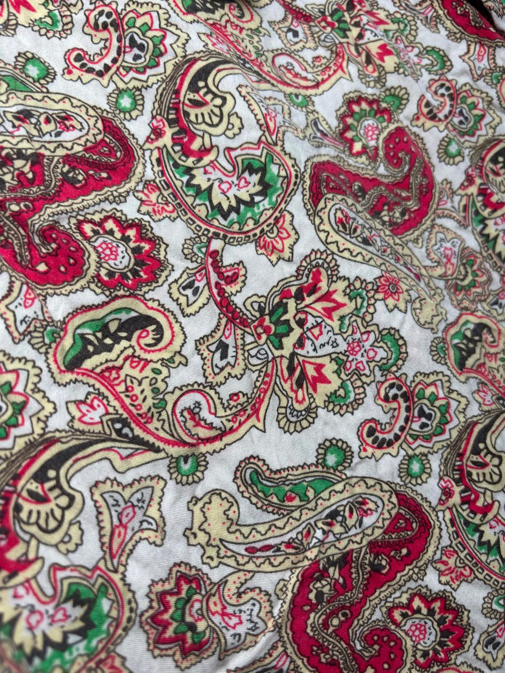 Women's Casual Wide-Leg Pants with Paisley Print and Stretch Waistband - Come Sell Nearly Anything