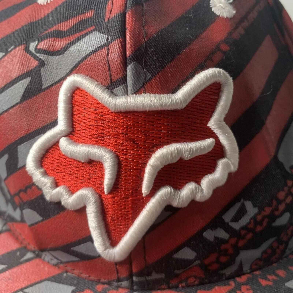 Fox MX / NBL Baseball Flexfit Hat Red And Black Rare.