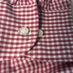 Van Heusen Classic Fit Men's Dress Shirt Size 42 Burgundy Check