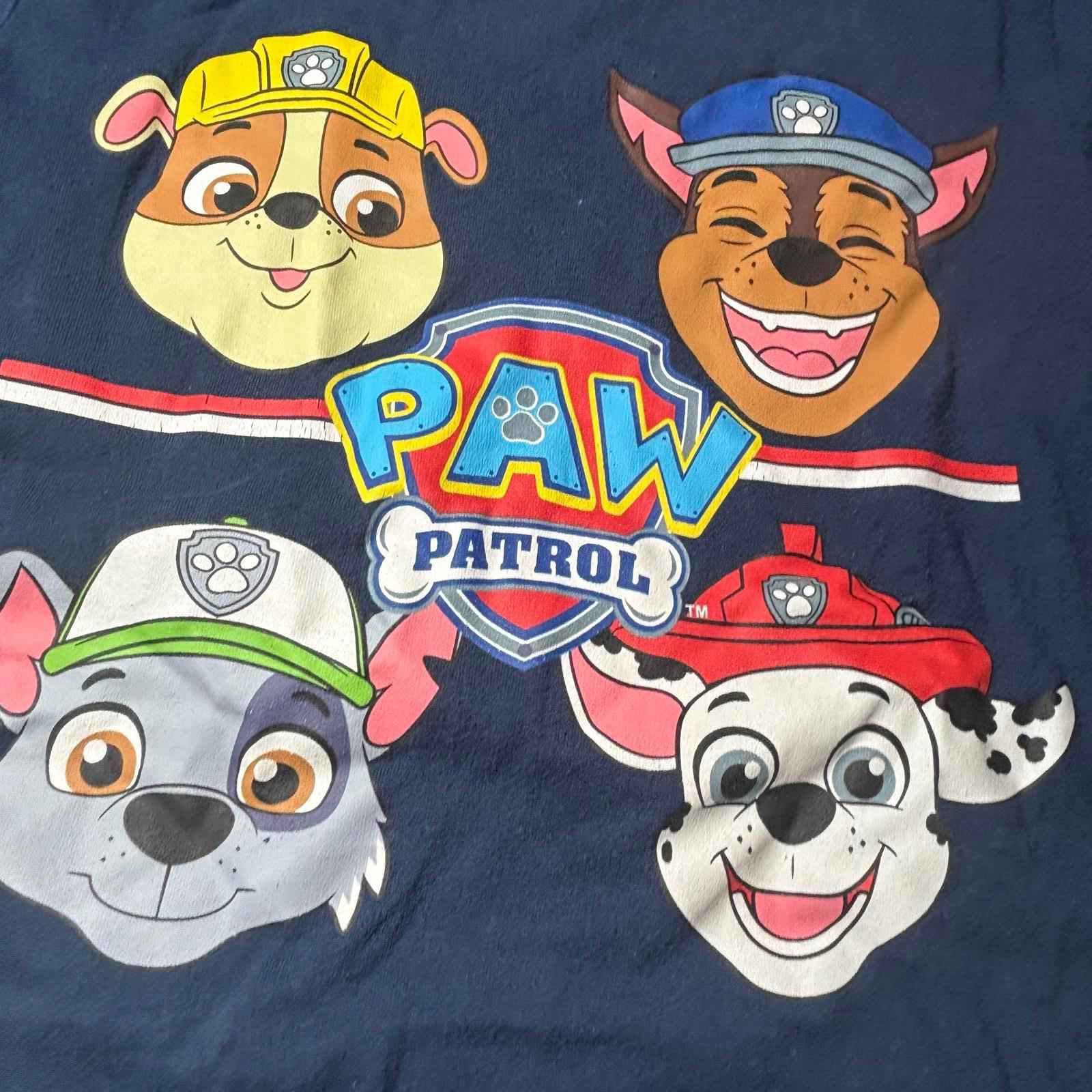 Paw Patrol Unisex Kids' Navy Blue T-Shirt Size 6