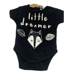 Aster & Oak Singlet Baby Bodysuit / One Piece Black - size 000 0-3 months