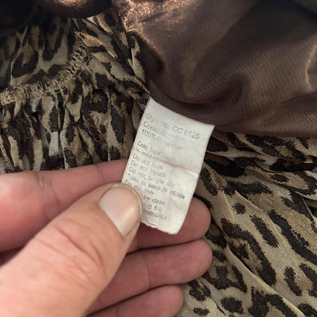 Colour Code Women's Leopard Print Skirt Size 16 Summer Boho