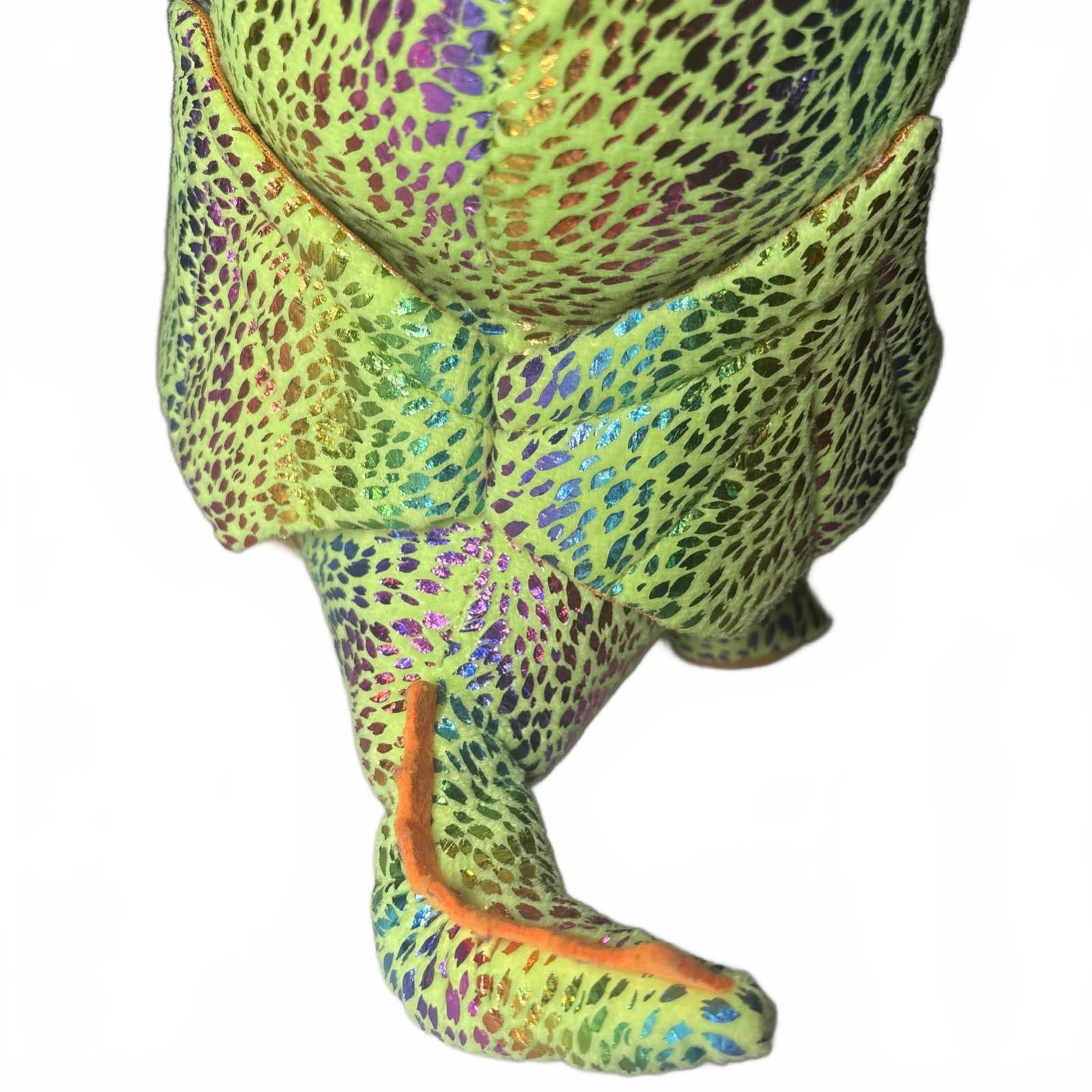 Toy Factory 10" Winged Drago The dragon III Green Sparkle Plush Animal