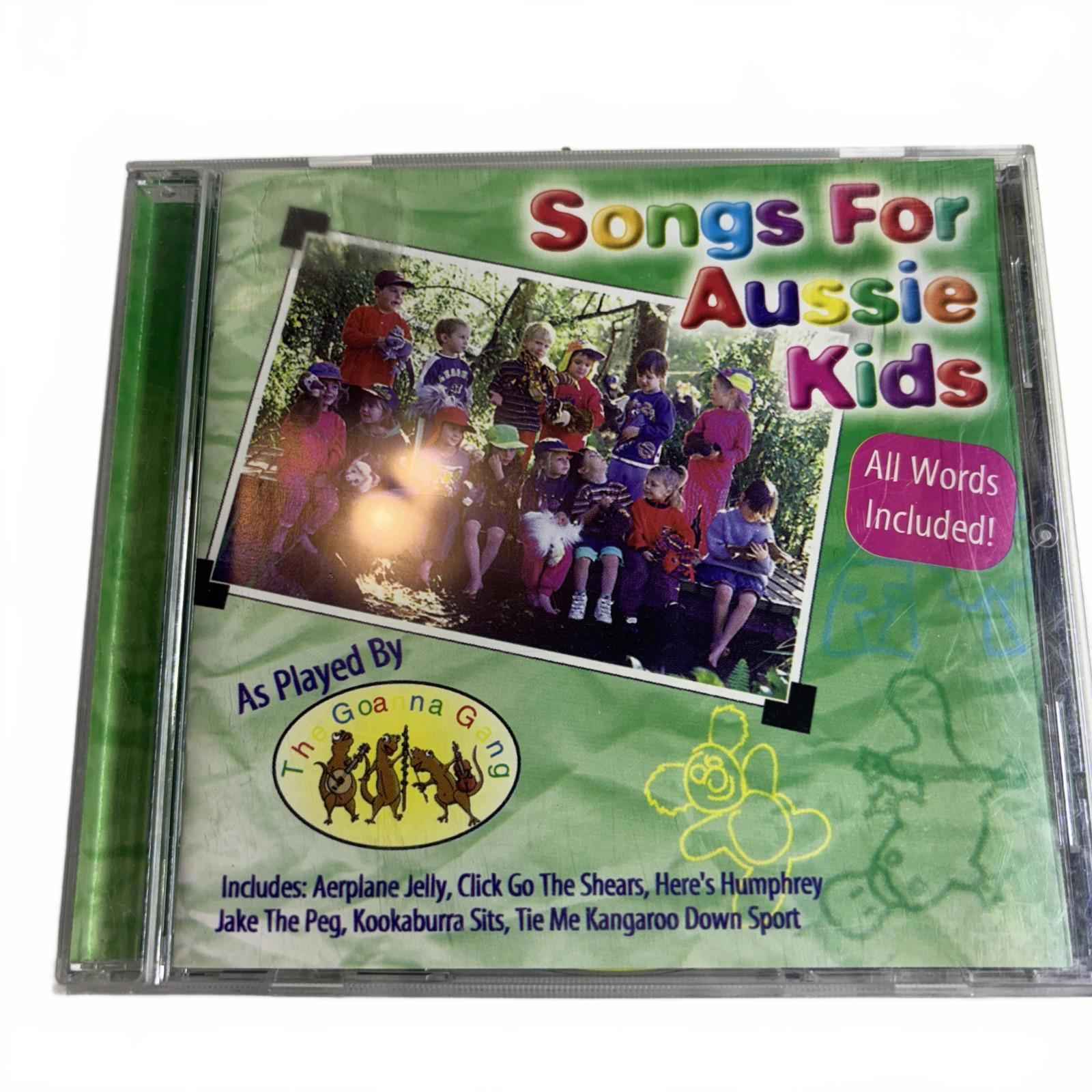 SONGS FOR AUSSIE KIDS - The Gianna Gang With Words. Skippy Click Go The Shea CD