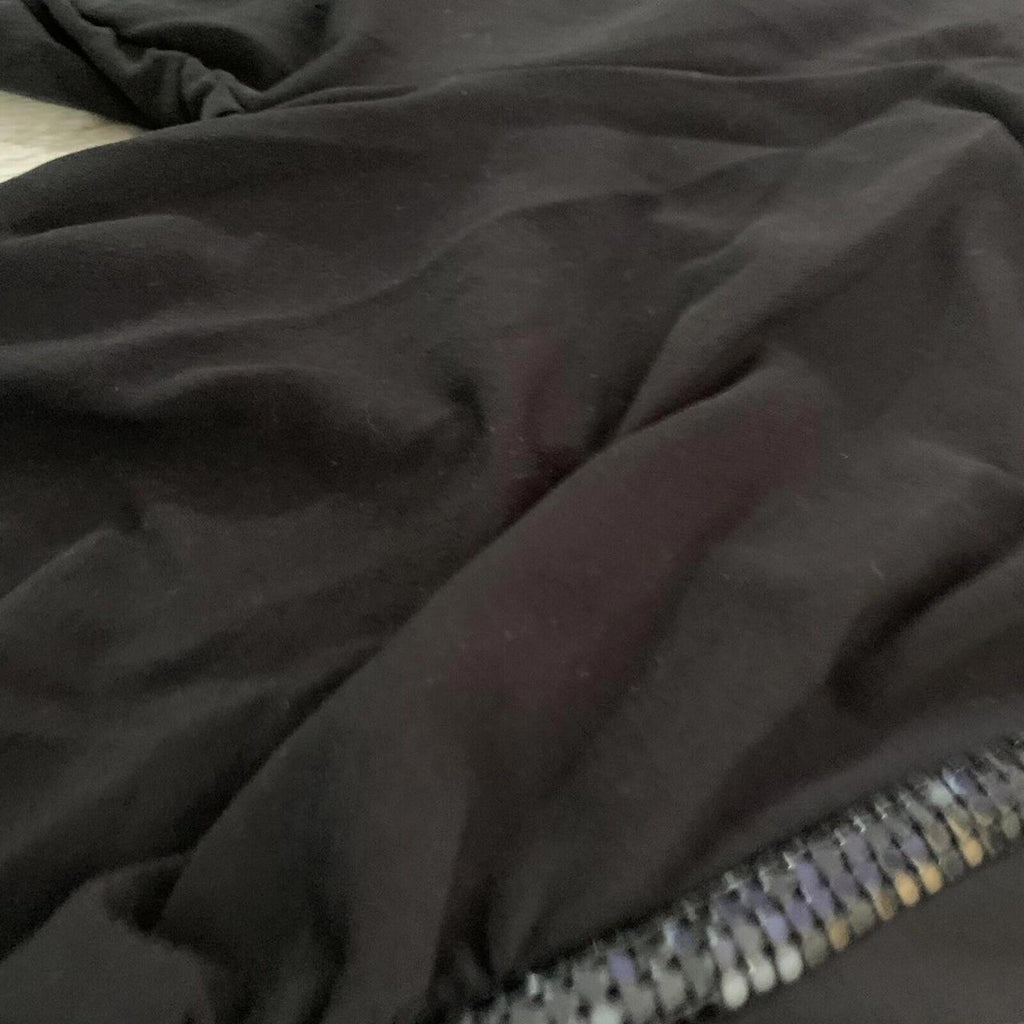 Blessed Are The Meek Womens Black Pants Size XS Slink W/ Sequin Zip - Come Sell Nearly Anything