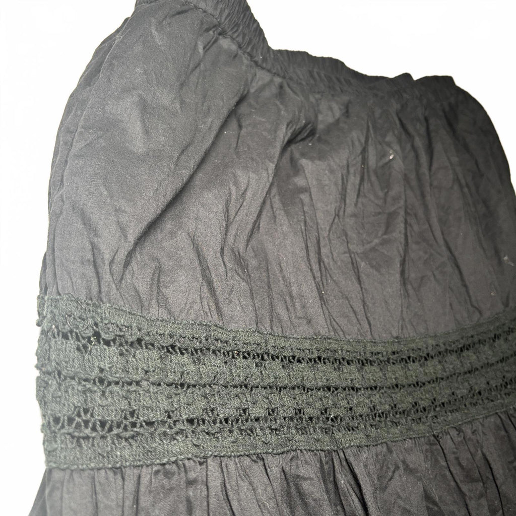 Capital M Black Tiered Skirt Women's Size M Vintage Boho Summer