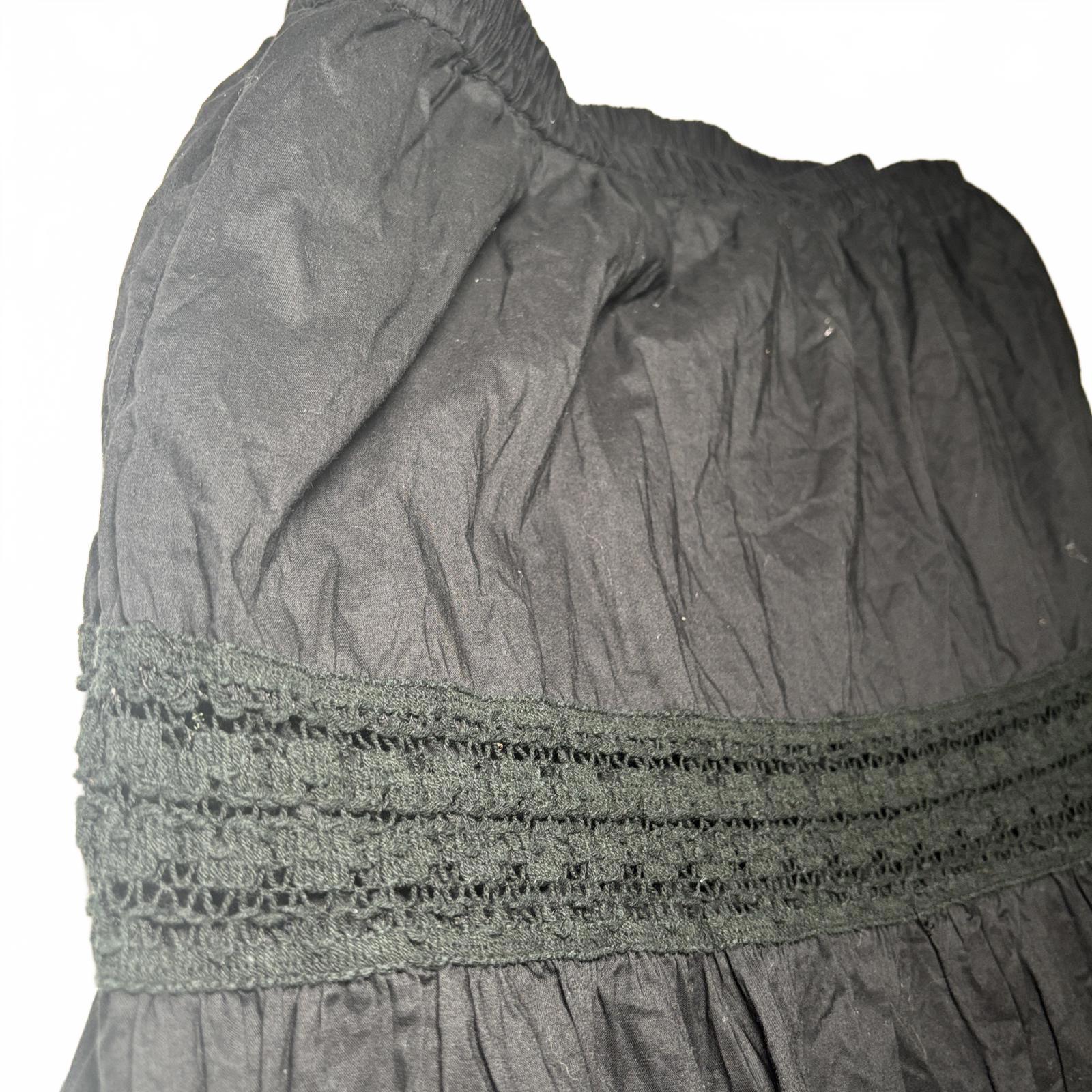 Capital M Black Tiered Skirt Women's Size M Vintage Boho Summer