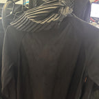 Black Rothco Large Layered Black Hooded Raincoat Spots Reversable Goth Rain Coat Parkas - Come Sell Nearly Anything