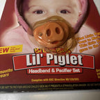 Billy Bob Authentic Lil Piglet Baby Pacifier with Orthodontic Nipple Little Pig
