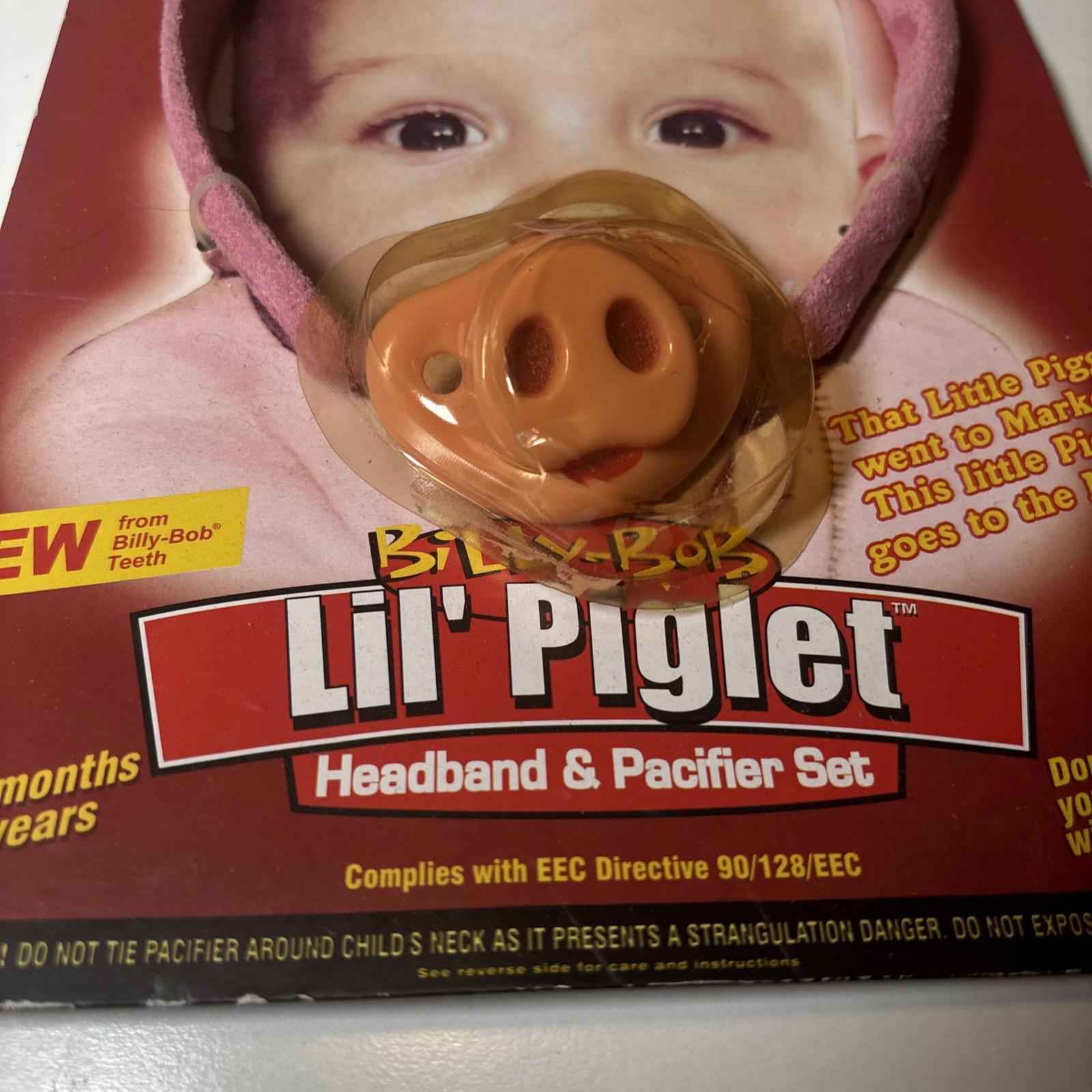 Billy Bob Authentic Lil Piglet Baby Pacifier with Orthodontic Nipple Little Pig