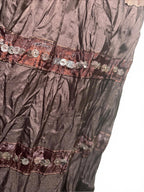 Layered Maxi Skirt  Roy In Multicolour Brown Shinny  Size 14 - Come Sell Nearly Anything