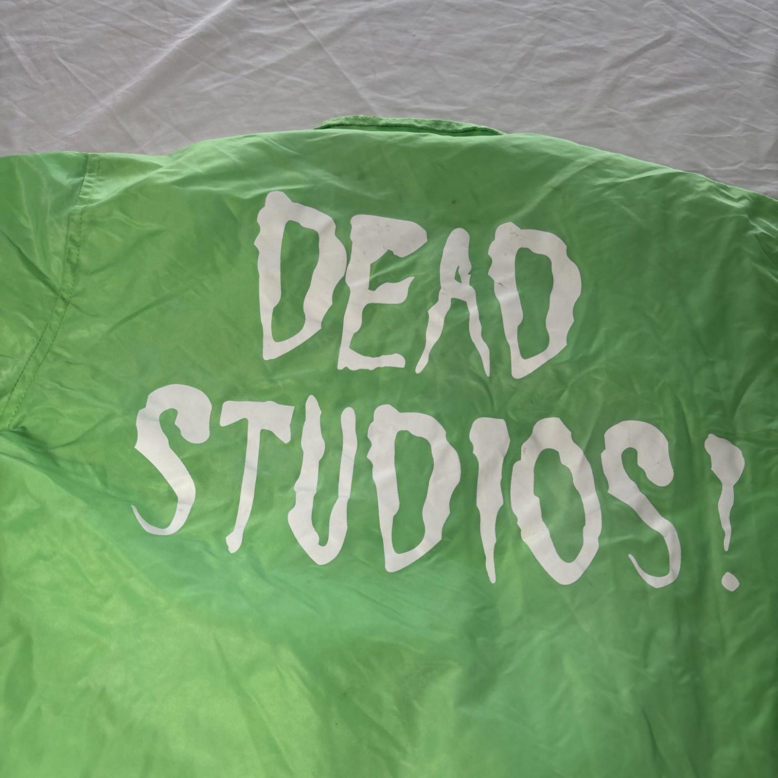 Genuine New Dead Studios Jacket  Box Logo Long Sleeve Green Y2K Size 2 (S/M)