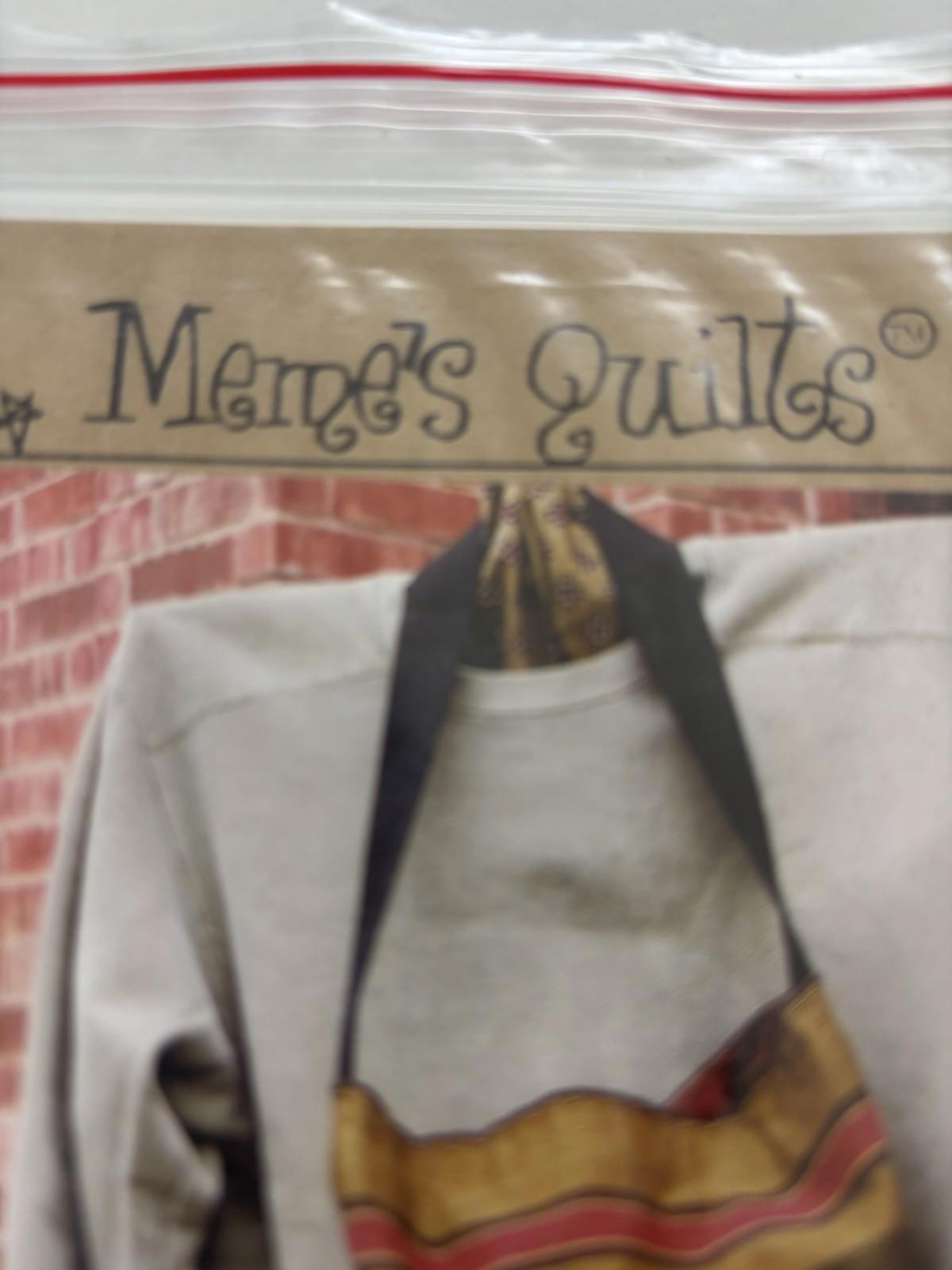 MeMe's Quilts -Baggity Raggity Patchwork Cottagecore Simple Stitchery Pattern - Come Sell Nearly Anything