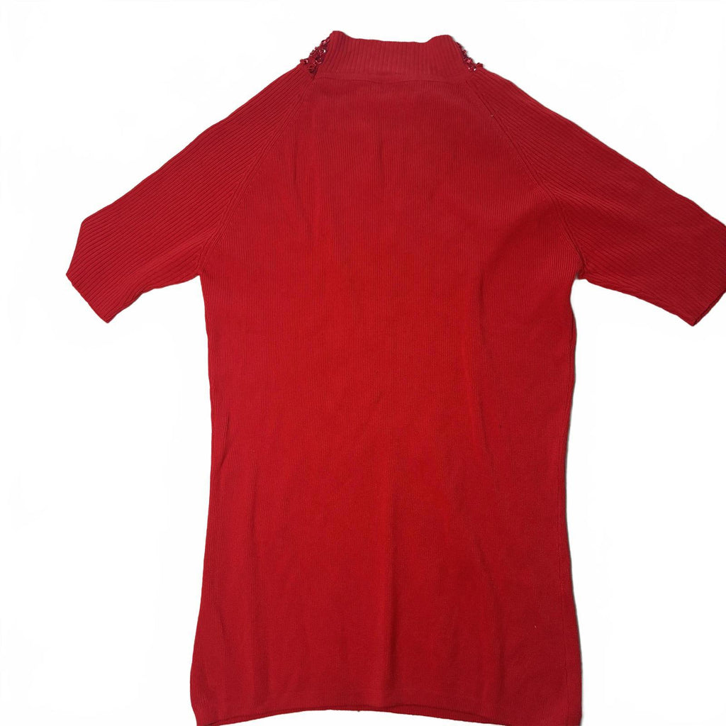 Yagmour Women's Red Embellished Sweater - Come Sell Nearly Anything