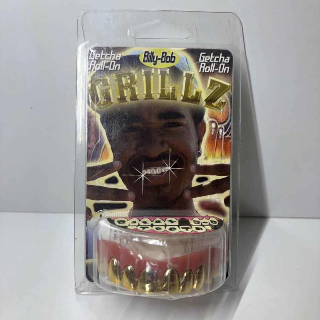Gold Billy Bob Grillz Fake Teeth Original Brand New - Last One!
