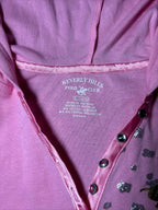 Beverly Hills Polo Club Pink Hooded Polo Shirt Size L/14-16 - Come Sell Nearly Anything