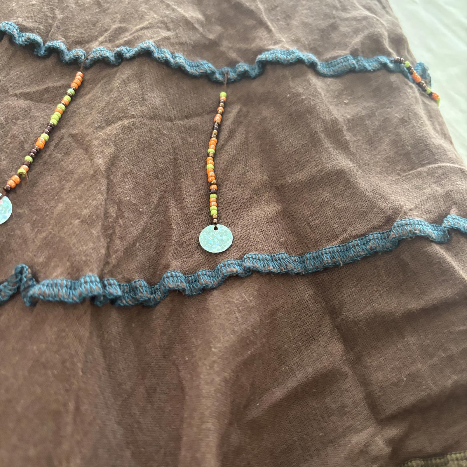 Black Butterfly Womens Brown Embellished Skirt Size 2 Vintage Y2K