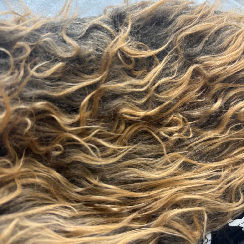 SKULL & CROSSBONES Bandanas with Attitude Novelty Red/Brown Faux Hair Bandana