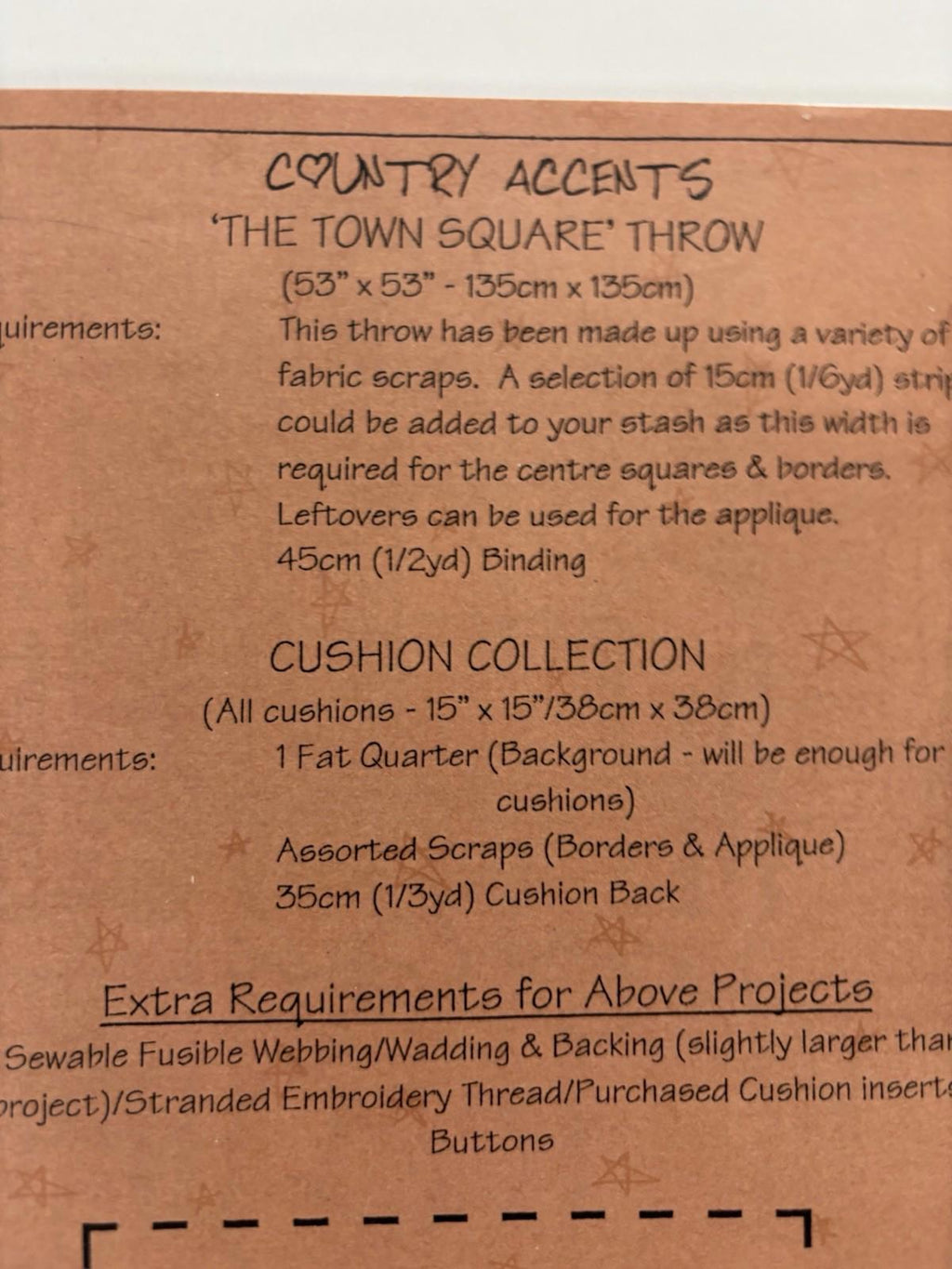 The Chook Shed - Country Accents Patchwork Wall Hanger Sew Stitch Vintage Craft - Come Sell Nearly Anything