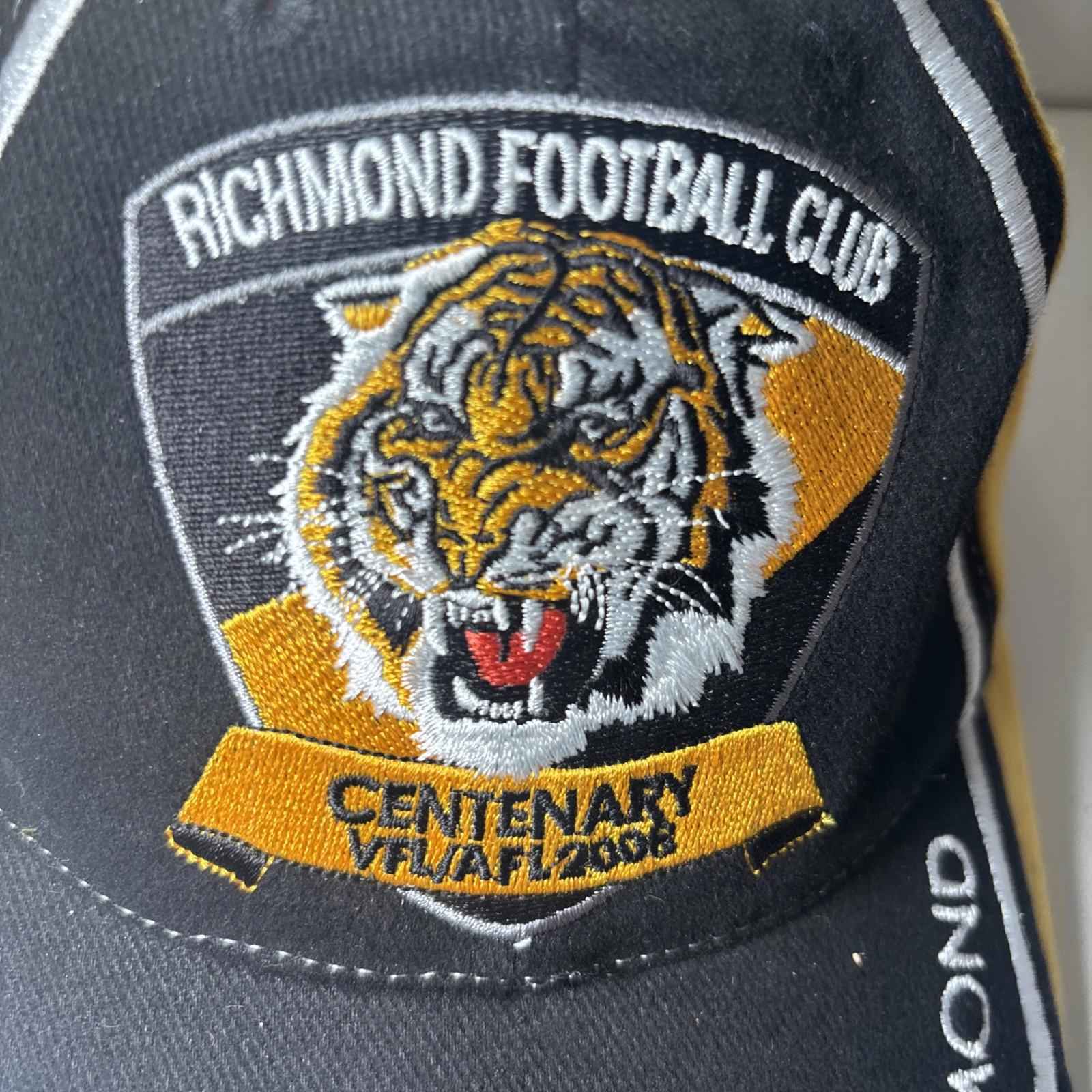 Centenary Richmond Tigers AFL VFL 2008 Silver Members Baseball Cap Hat