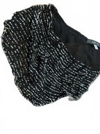 Black Lisa Ho Rayon Dress with Beaded Trim Accents - Come Sell Nearly Anything