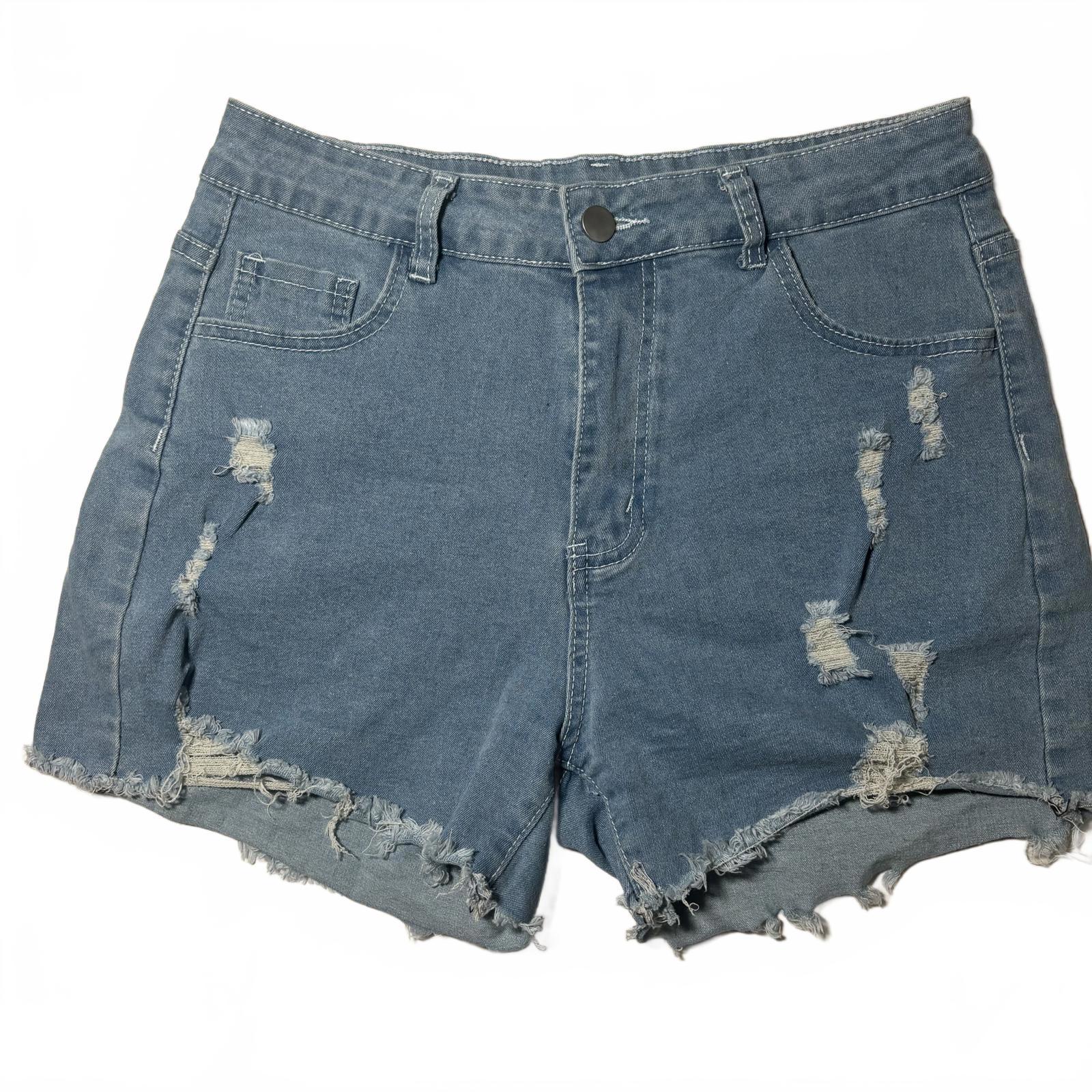 Distressed Denim Shorts Large Women's Casual Summer Shorts - Come Sell Nearly Anything