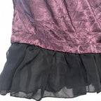 Sass Women's Purple Vintage Satin Skirt Size 10 Y2K Goth Style