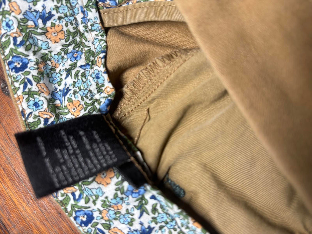 Oxford women's Khaki Pants with Floral Inner Lining - Come Sell Nearly Anything