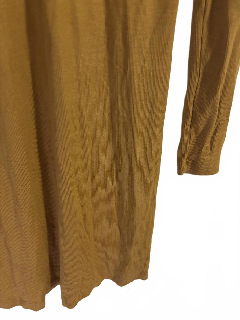 ICE Mustard Long Sleeve Calf Length Dress with Keyhole Detail, Size L BNWT - Come Sell Nearly Anything