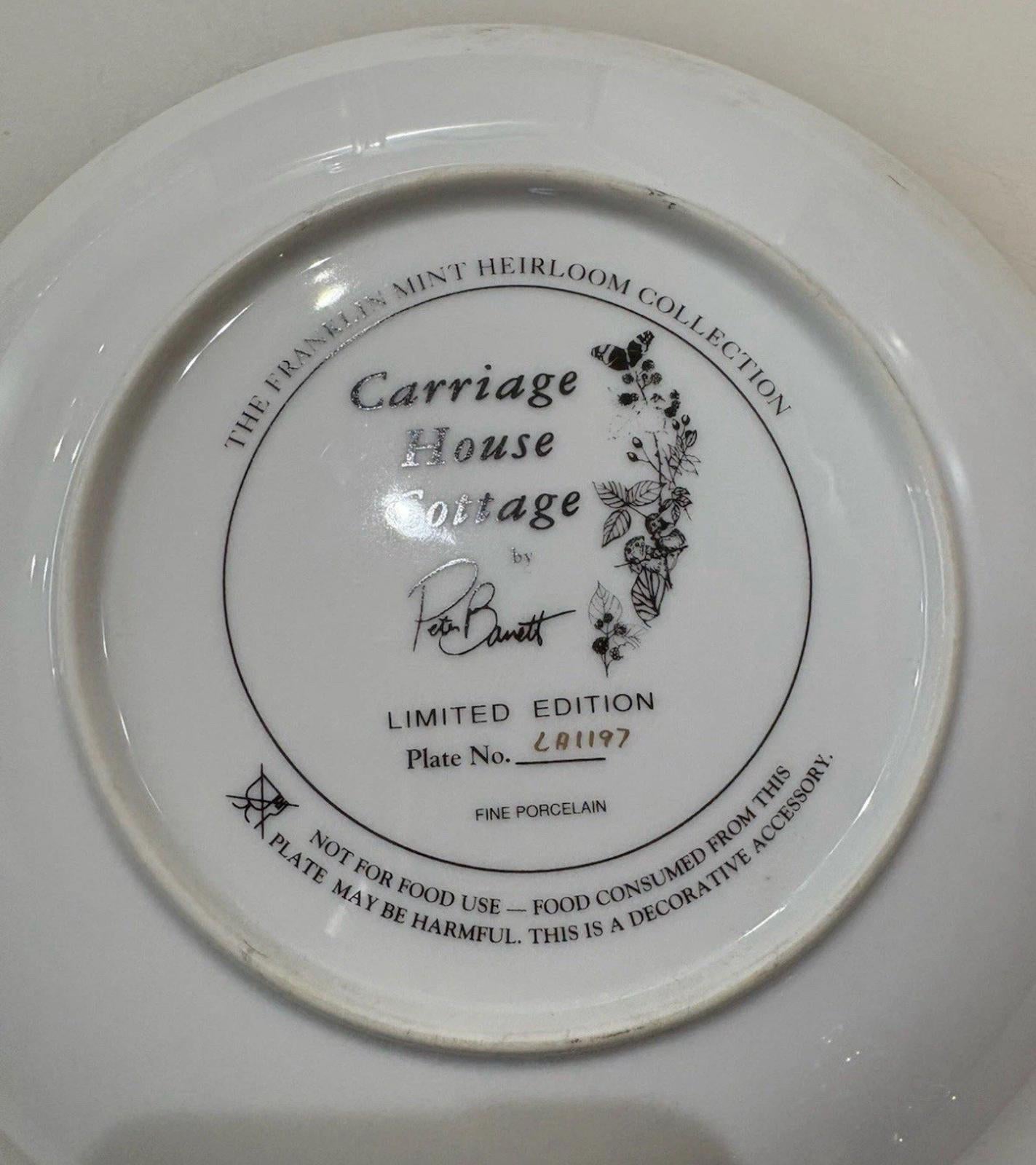 Franklin Mint Heirloom Collection, Carriage House Cottage