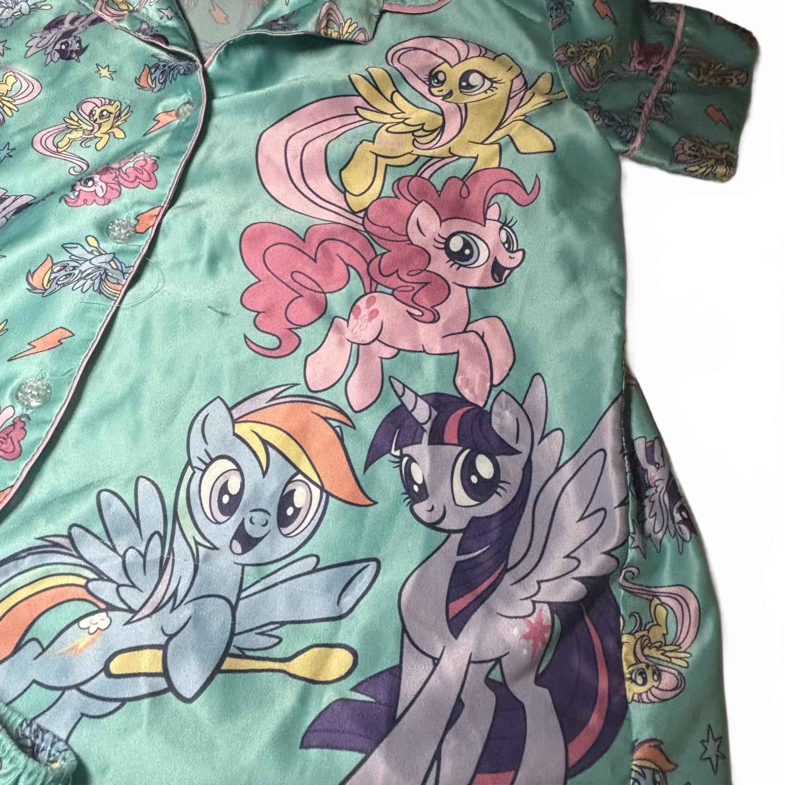 My Little Pony Girls' Satin Pajama Set Size 8
