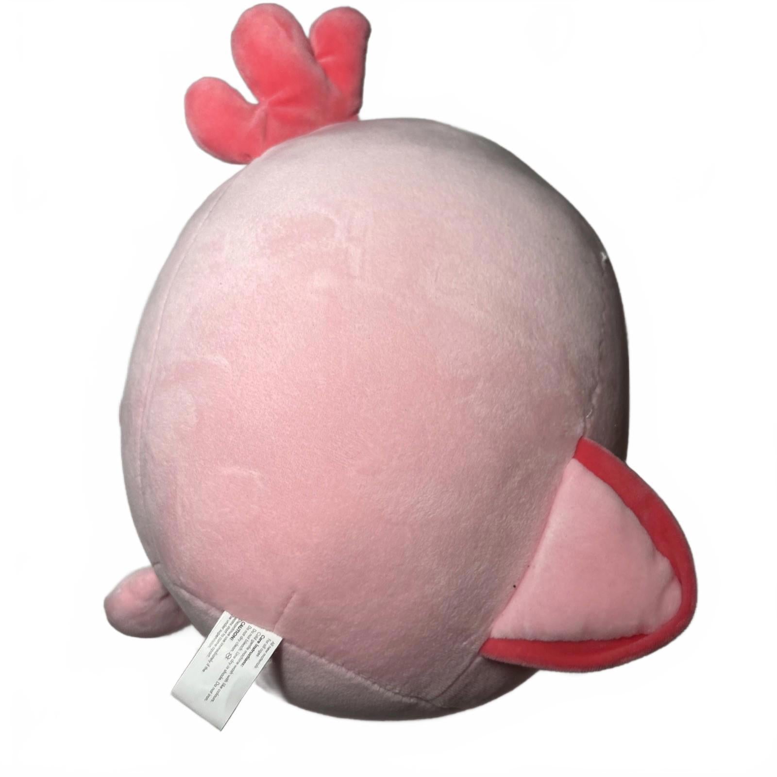 Smooshy Smoochy Pals Teddy Bear Pink Axolotl Costume Fake Squishmallow 12”