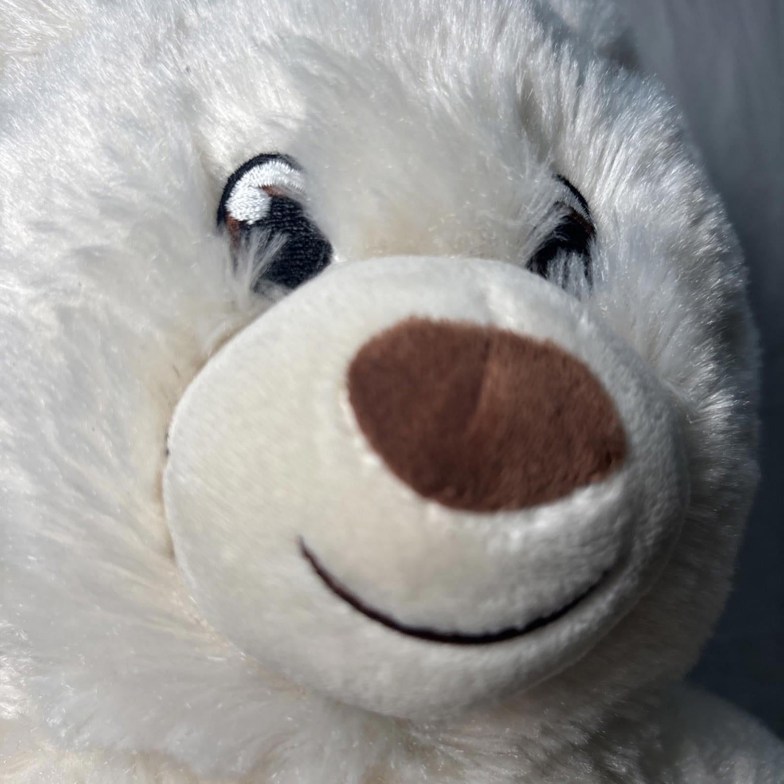 Build A Bear Lil Cub Pudding Teddy Bear White/Brown