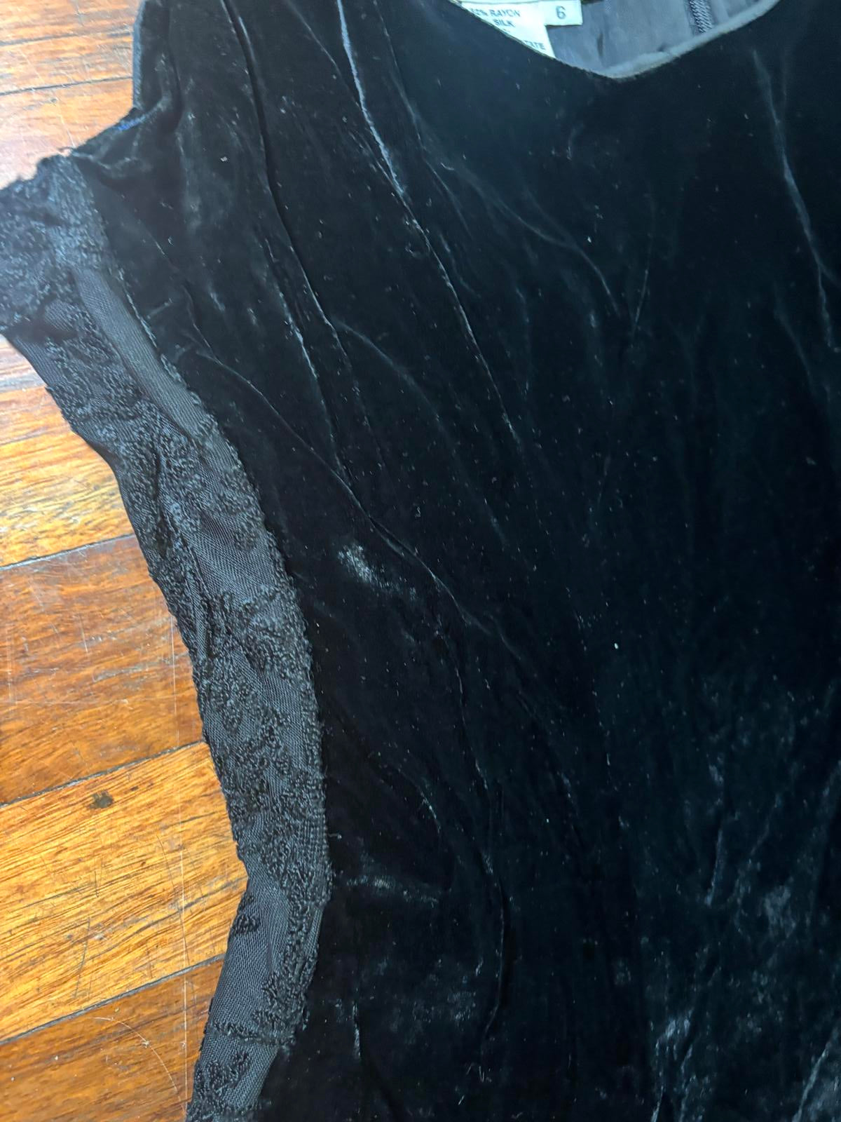 Kenar Black Velvet Women's Evening Dress Size 6 Vintage #VelvetDress  #Kenar - Come Sell Nearly Anything