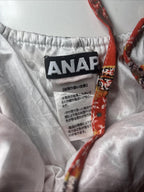 ANAP Japanese Silk Lined Stappy Bodysuit Romper Flower Design - Come Sell Nearly Anything