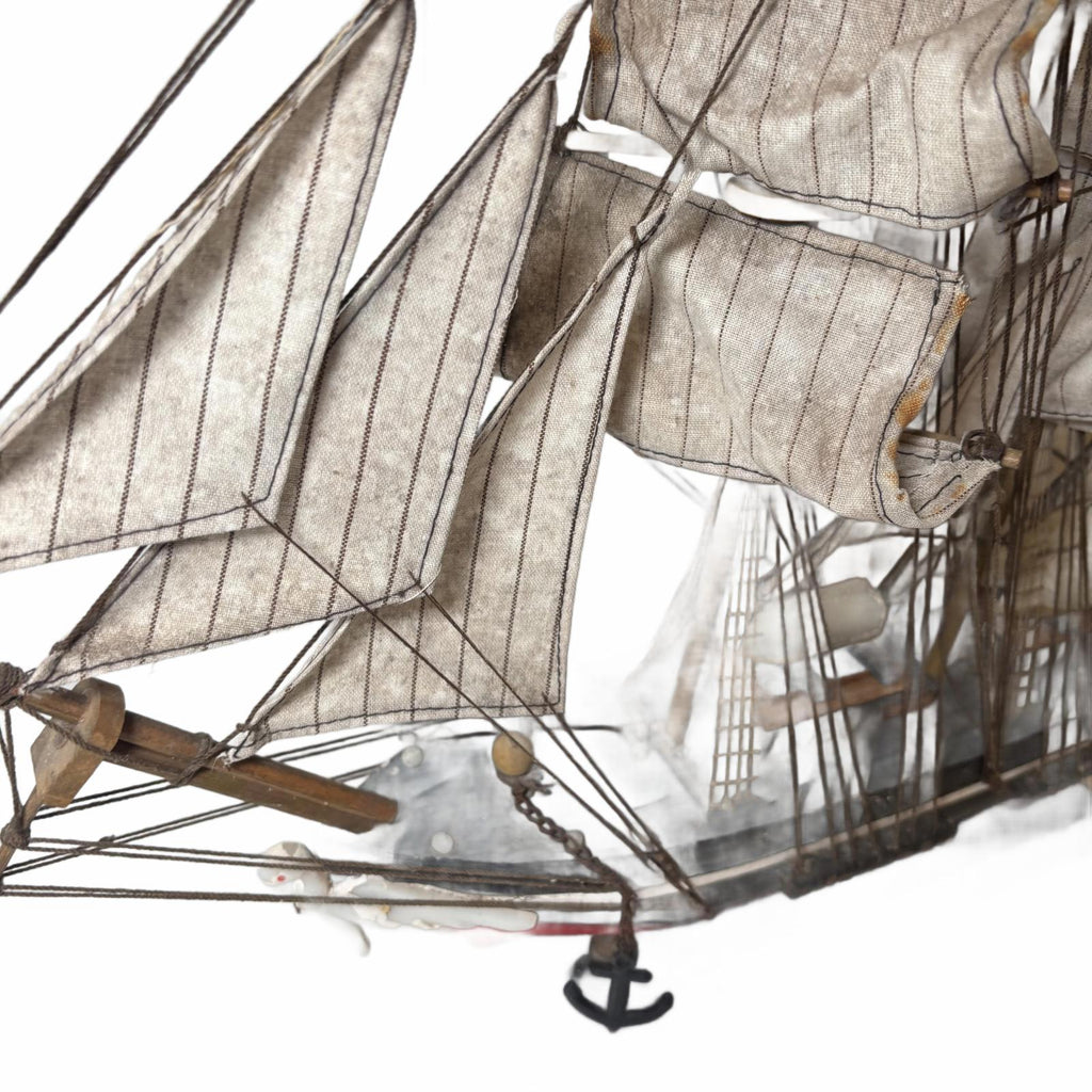 Wood and Canvas Model Ship 50cm