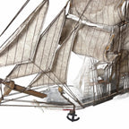 Wood and Canvas Model Ship 50cm