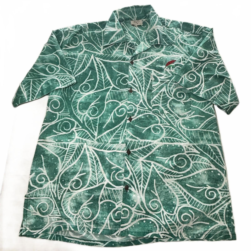 G&T Schuster Designs Mens Samoa Shirt Size L Summer Vintage Tropical