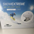 Crane SnowExtreme Ski Helmet Kids Size M White/Grey 52-56cm