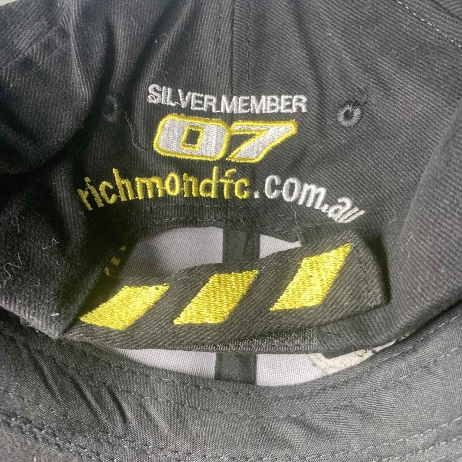 AFL Richmond Tigers Football Club Silver Member 07 Baseball Cap Size OSFM