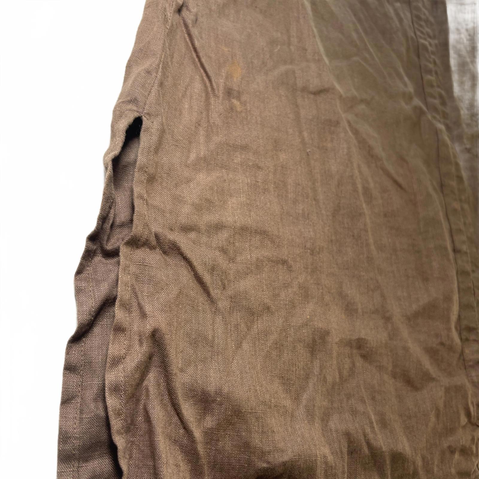 Free Woman Brown Linen Embroidered Top Size 14 - Come Sell Nearly Anything