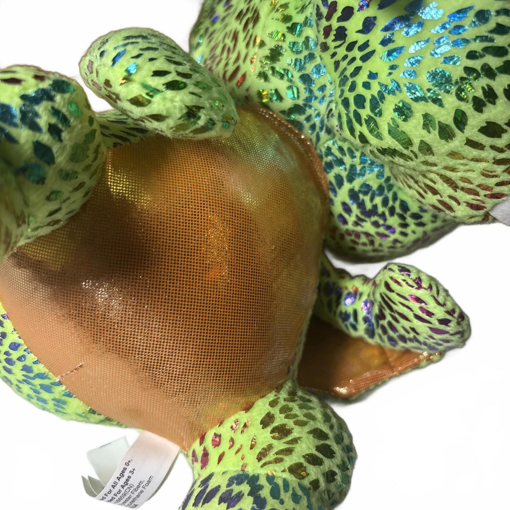 Toy Factory 10" Winged Drago The dragon III Green Sparkle Plush Animal