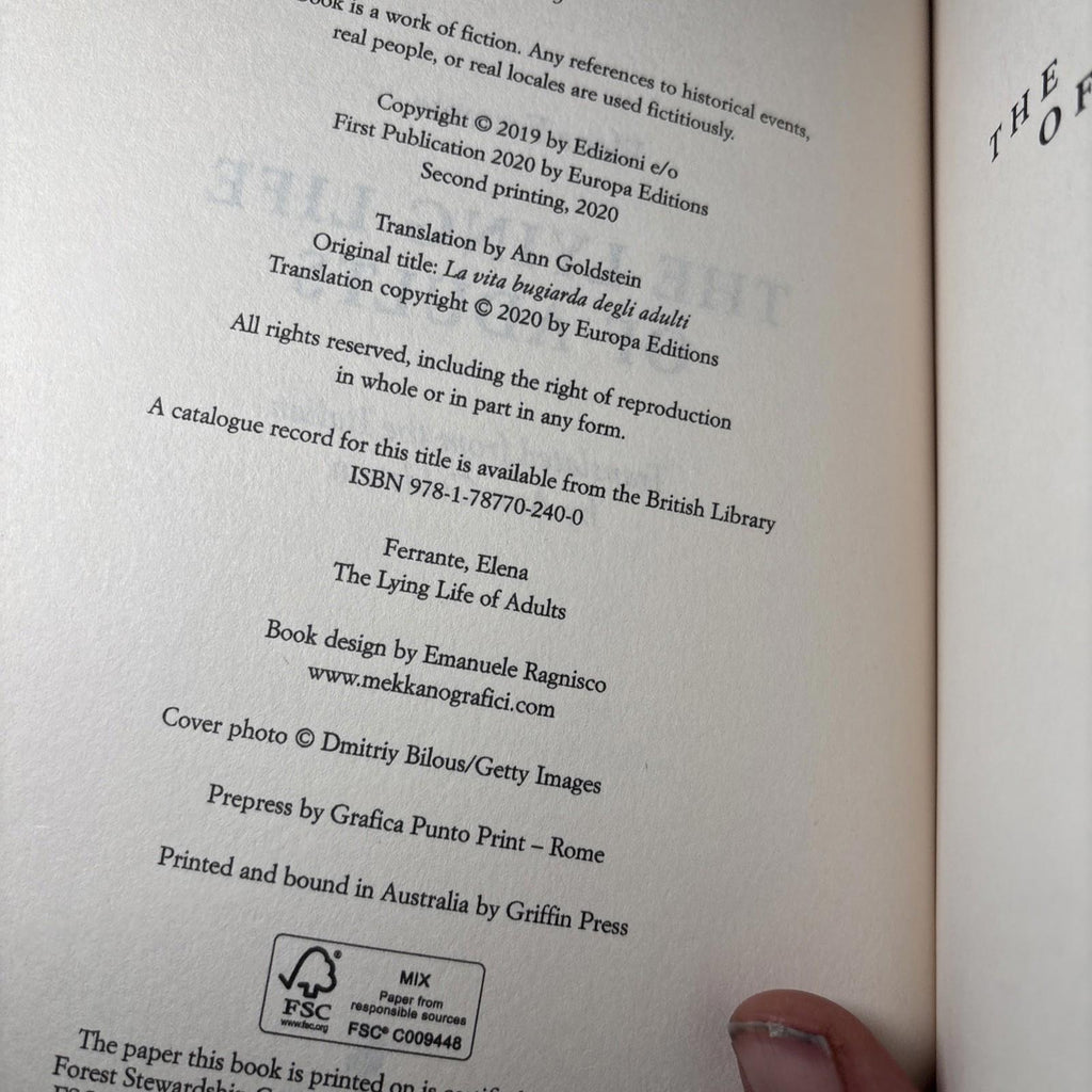 The Lying Life of Adults by Elena Ferrante (Large Paperback, 2020) - Come Sell Nearly Anything