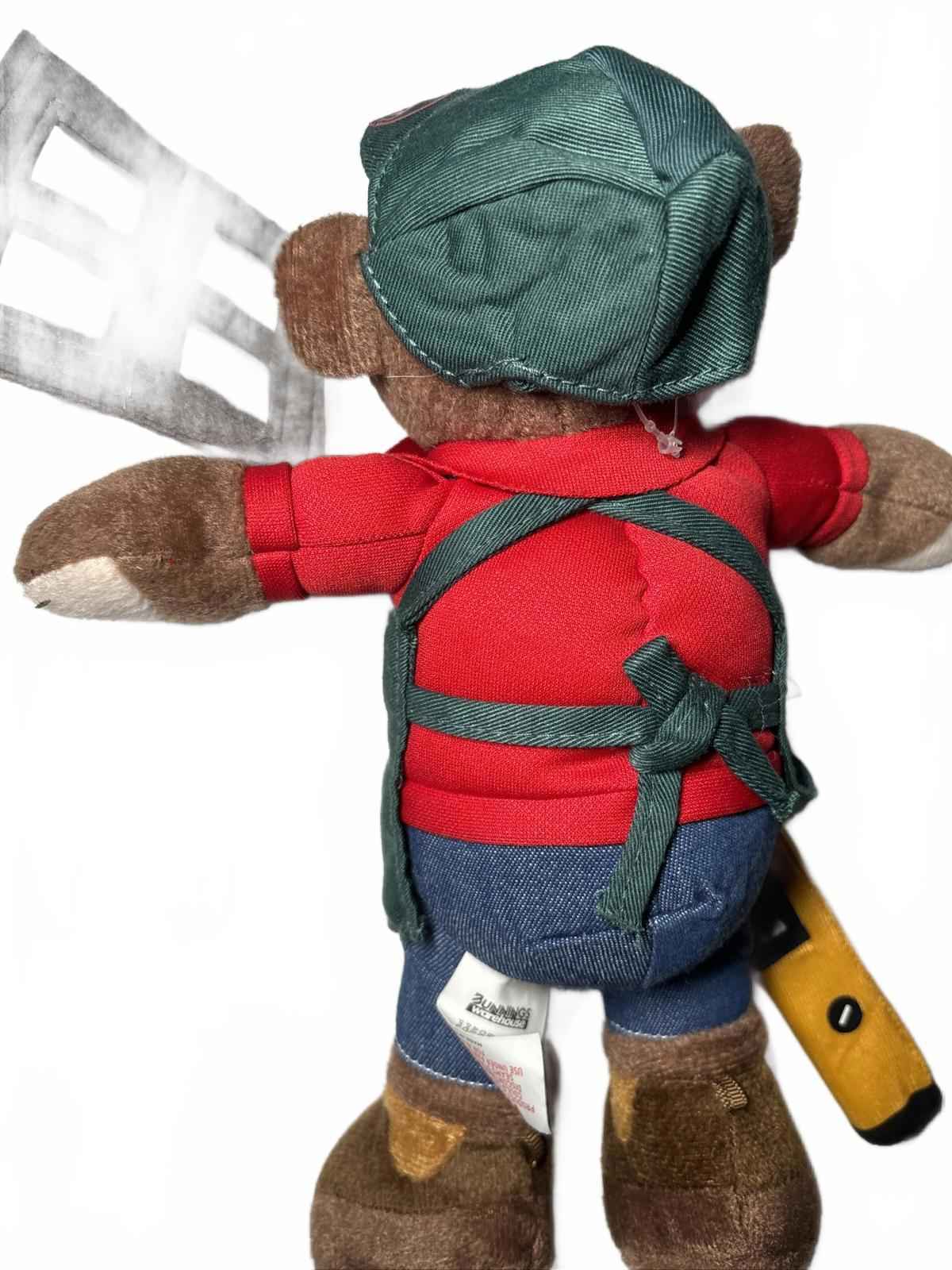 Bunnings Warehouse Bailey Bear Plush Toy with Accessories