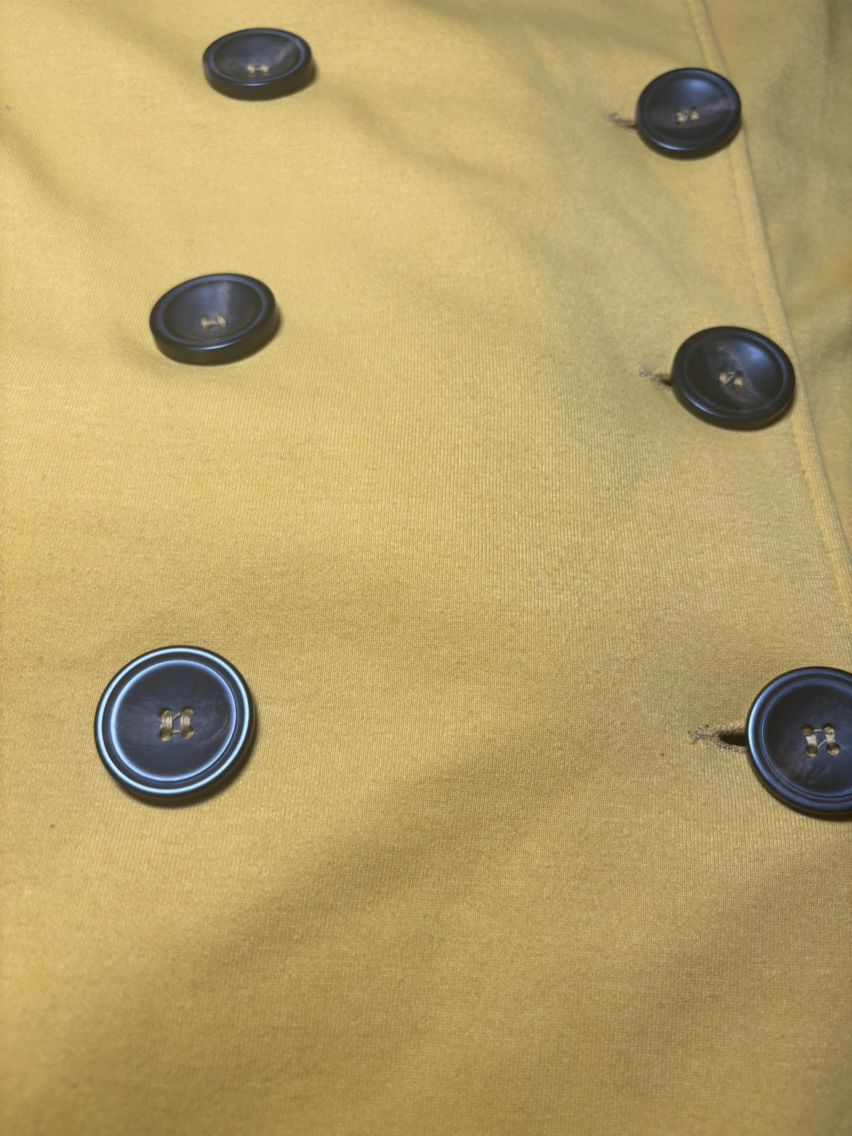 Honghuashen Medium Women's Mustard Trench Coat Double-Breasted #MustardCoat - Come Sell Nearly Anything