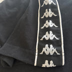 Kappa Men's Polo Shirt Black Size XL Y2K Streetwear Sport Casual